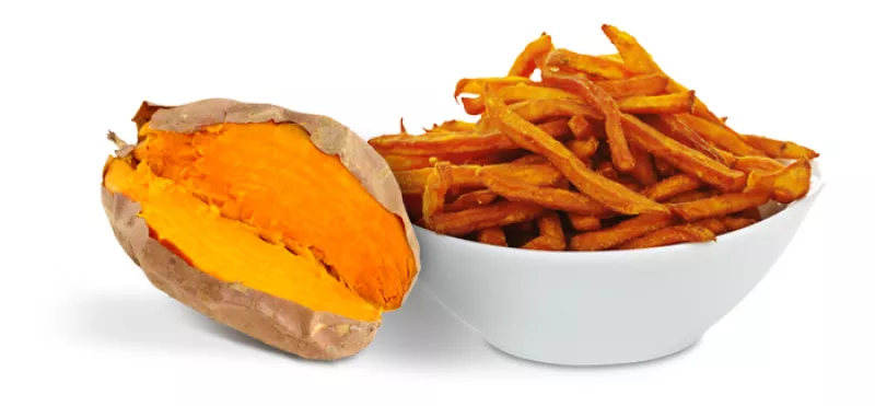 sweet potato and sweet potato fries